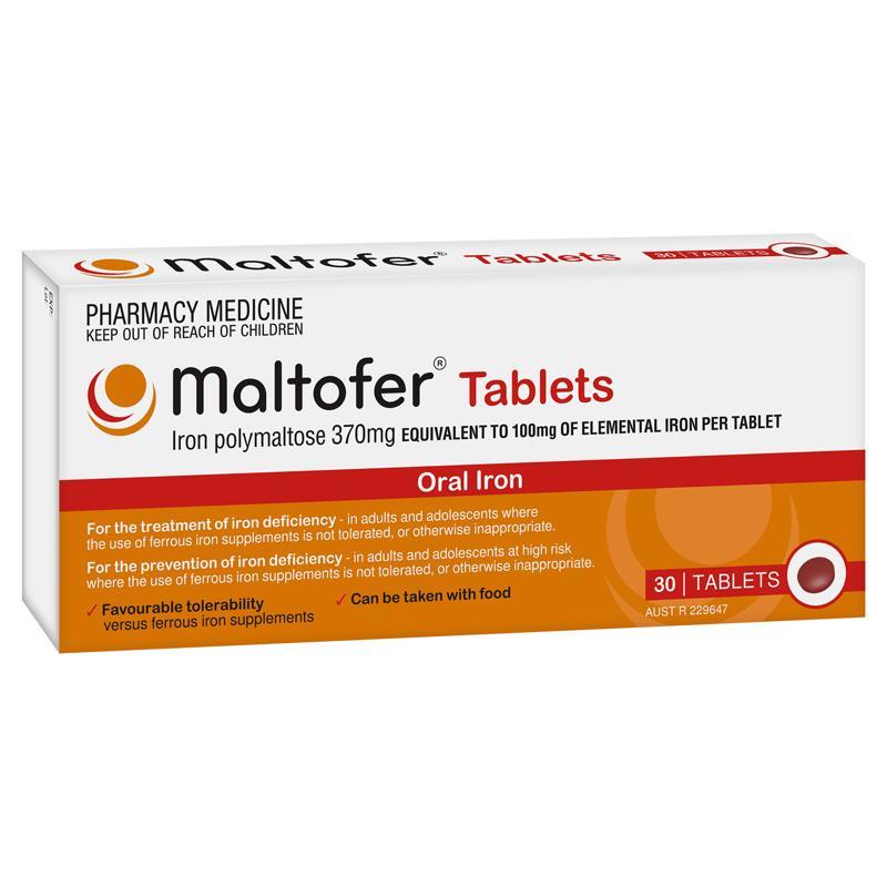 Maltofer Iron Tablets 100mg 30 Pack